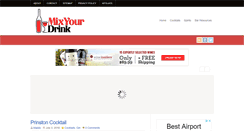 Desktop Screenshot of mixyourdrink.com