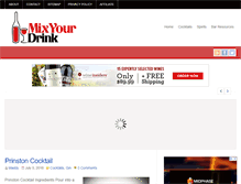 Tablet Screenshot of mixyourdrink.com